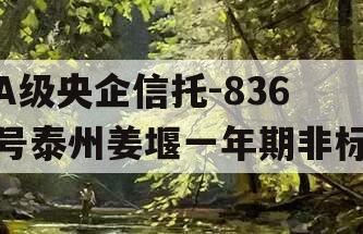A级央企信托-836号泰州姜堰一年期非标