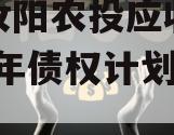 河南汝阳农投应收账款2024年债权计划三期